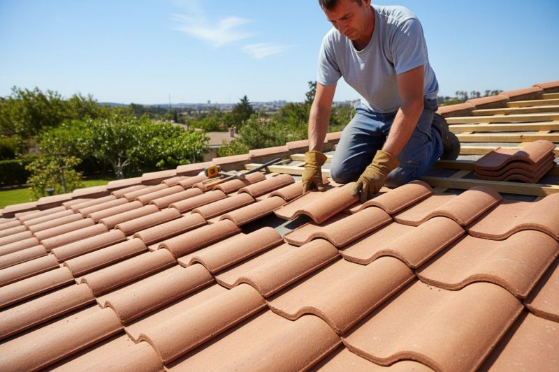 Clay Roof Installation detail